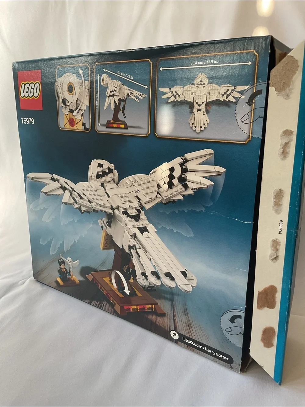 LEGO 75979 White & Tan Harry Potter Hedwig Buildable Owl with Stand